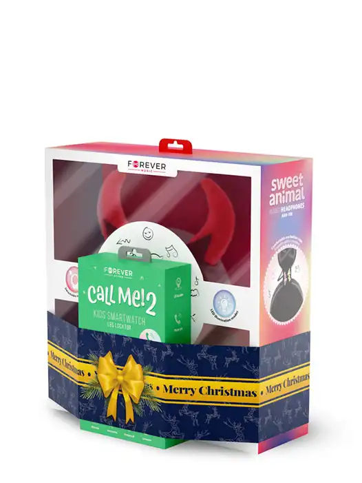 Ceas pentru copii Kids Forever Call Me 2 KW-60 + Căşti Forever AMH-100 cadou