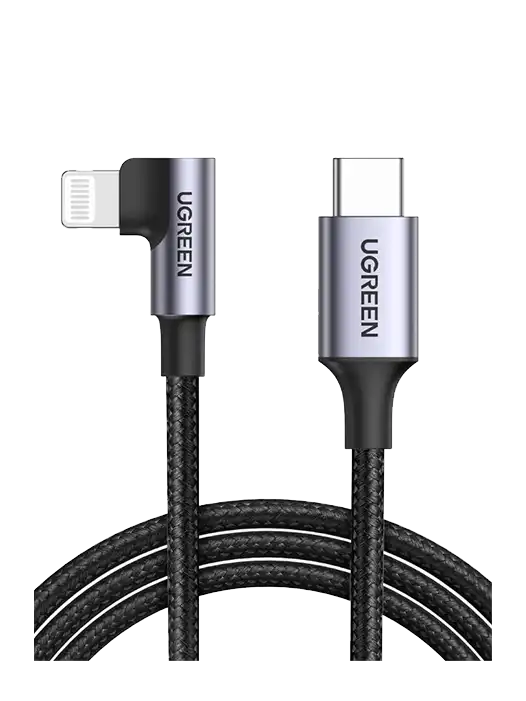 Cablu UGREEN Lightning 2.0 Type C angle