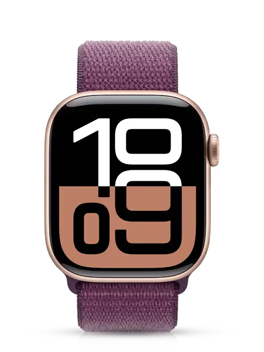 Ceas inteligent Apple Watch 10, 46mm, Plum Sport Loop