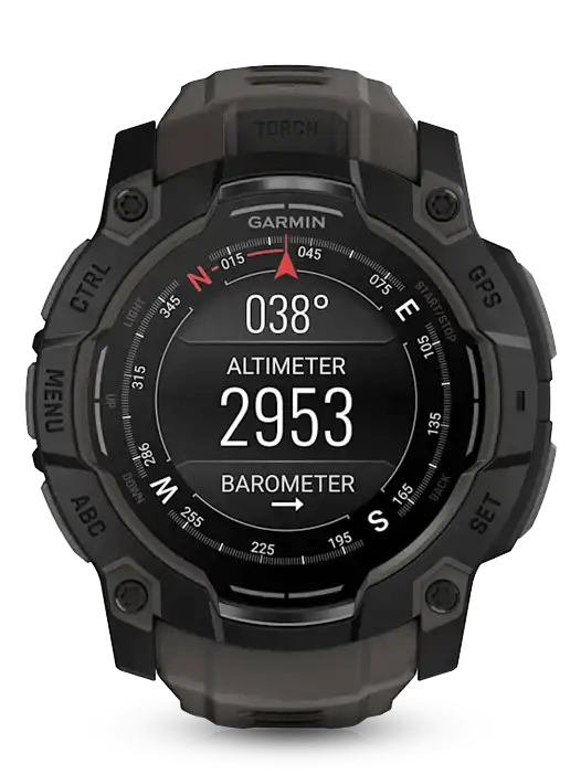 Ceas inteligent Garmin Instinct 3 AMOLED 50mm Black Charcoal