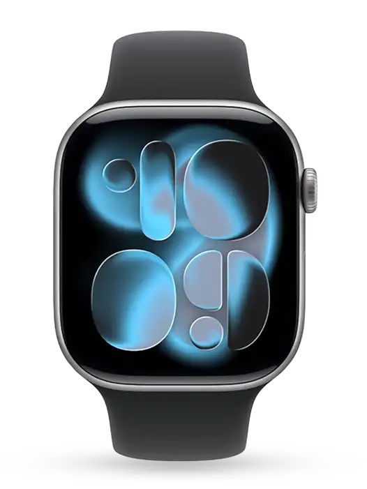 Ceas inteligent Apple Watch 11, 46mm, Black Sport Band S/M